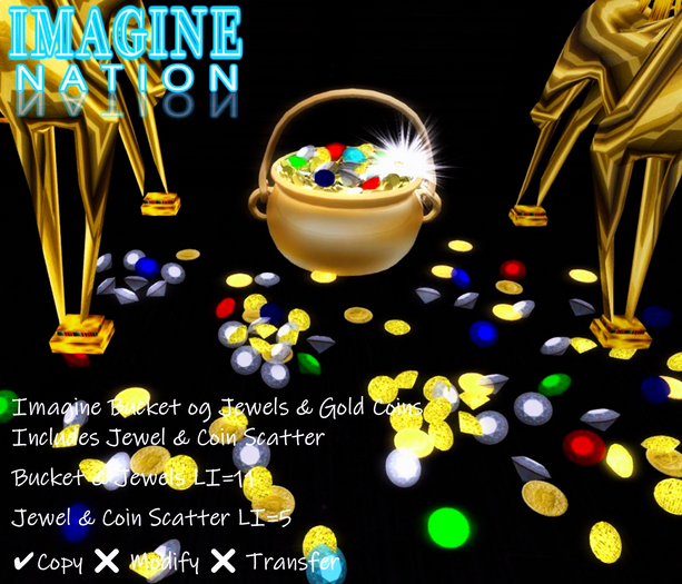 Imagine Bucket of Jewels & Gold (gold)