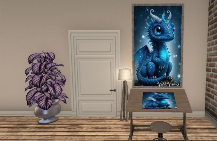 Dragon Sparkles  Picture Frame
