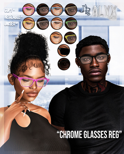 ALYX.// J4P$. Chrome Glasses REG (Fat-Pack)