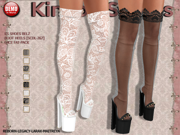 KS SHOES BELZ BOOT HEELS [SCDL-267] LACE FAT-PACK