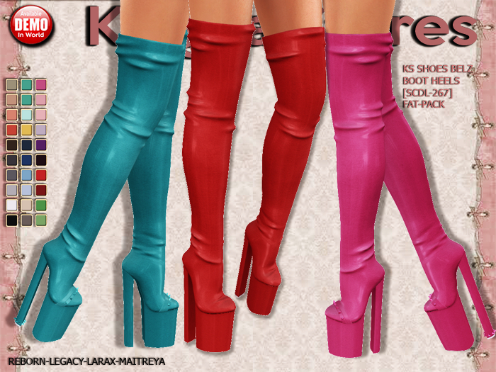 KS SHOES BELZ BOOT HEELS [SCDL-267] FAT-PACK