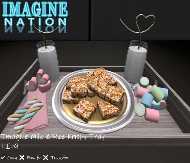 Imagine Milk & Rice Krispy Tray