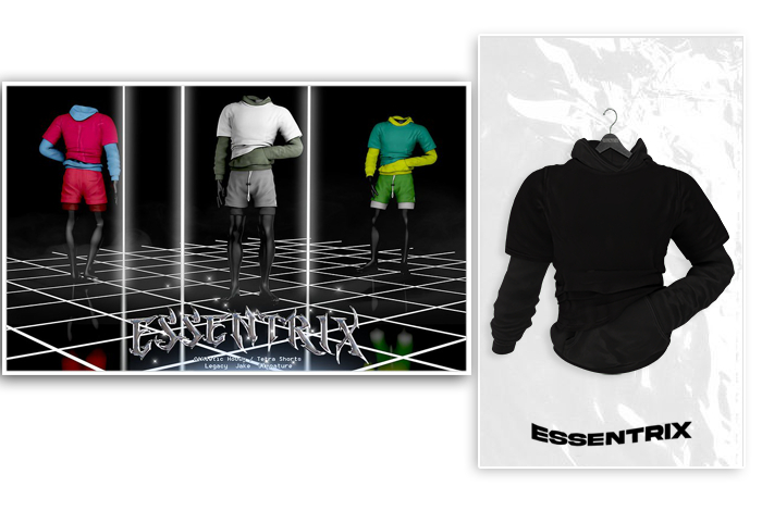 -ESSENTRIX-. Athletic Hoody (Black)