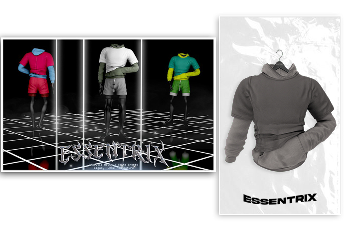 -ESSENTRIX-. Athletic Hoody (Gray)