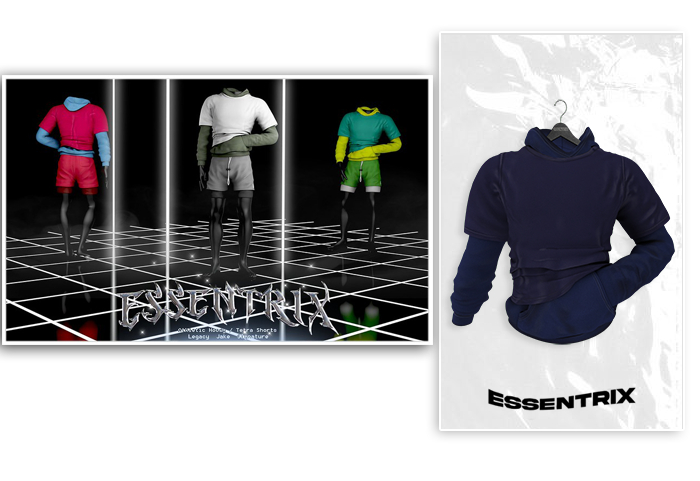 -ESSENTRIX-. Athletic Hoody (Navy)