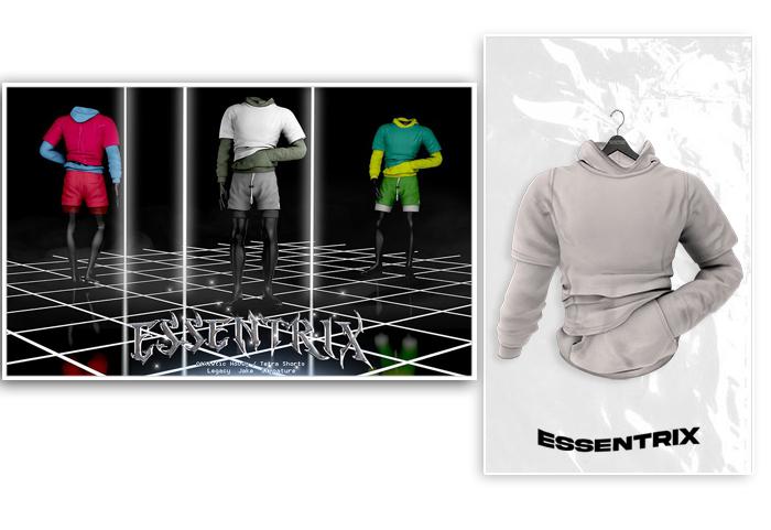 -ESSENTRIX-. Athletic Hoody (White)