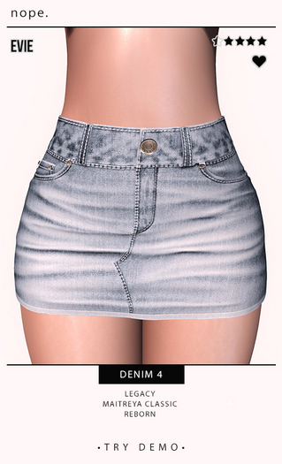 nope. evie - denim 4 [add to unpack]