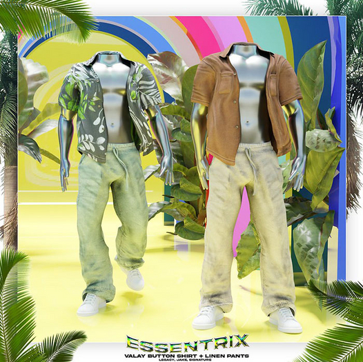 -ESSENTRIX-. Linen Pants FP