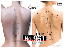 (Back Tattoo) No.961 Light