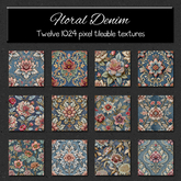 *Wallflowers* Floral Denim