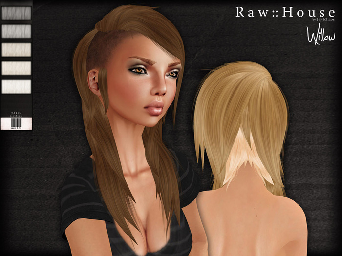 RAW HOUSE :: Willow Hair [Whites] w/ texture changing highlights