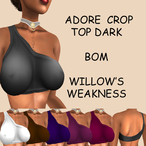 ADORE CROP TOP, DARK BOX
