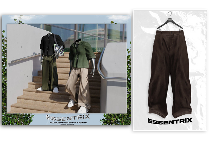 -ESSENTRIX-. Fauna Pants (Brown)