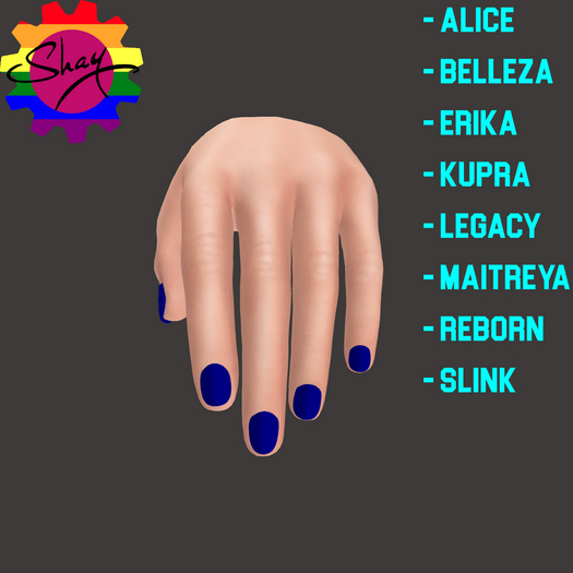 Dark Blue Nails (F)