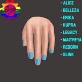 Light Blue Nails (F)