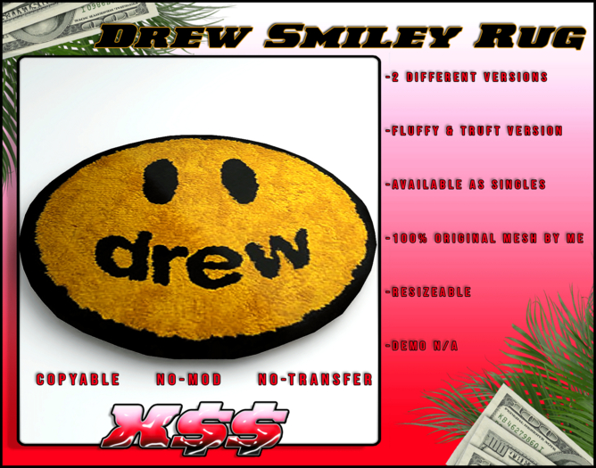 (X$$) - Drew Smiley Rugs GROUP GIFT