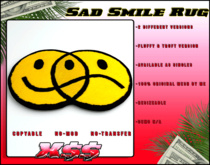 (X$$) - Sad Smile Rug GROUP GIFT