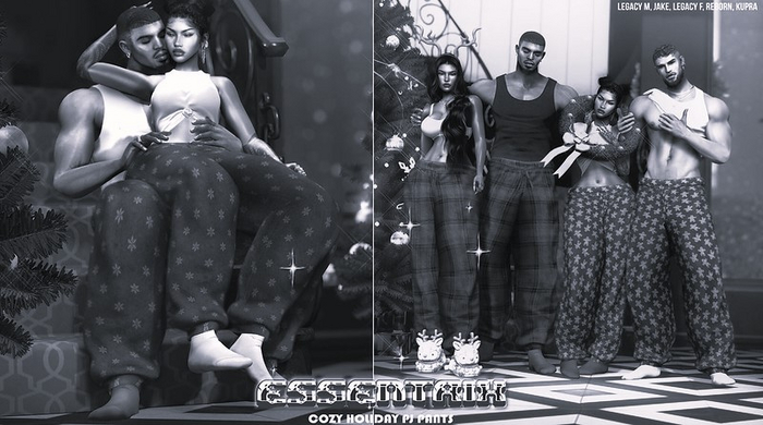 -ESSENTRIX-. Cozy Holiday PJ Pants (DEMOS)