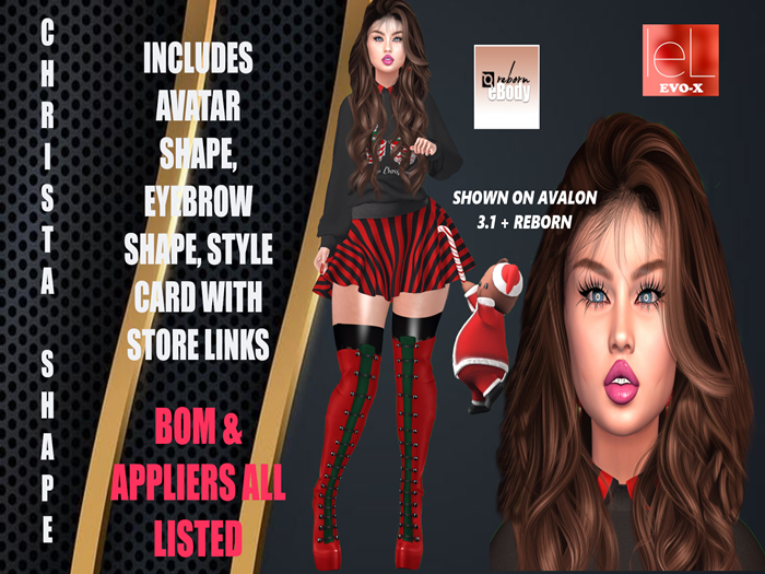 CHRISTA SHAPE SHOWN ON AVALON & REBORN
