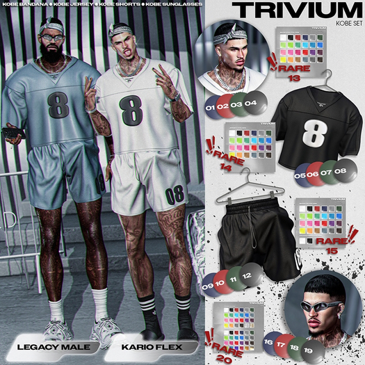 TRIVIUM KOBE - LEGACY Rares Set + Color Huds