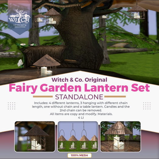 W&Co. Fairy Garden Lantern Set Box