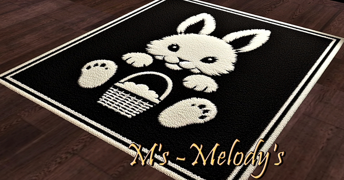 M's - Carpet /rug/ - Easter -   "Eclipse-Hopper"