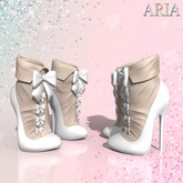 Beige White Adela Shoes Freya