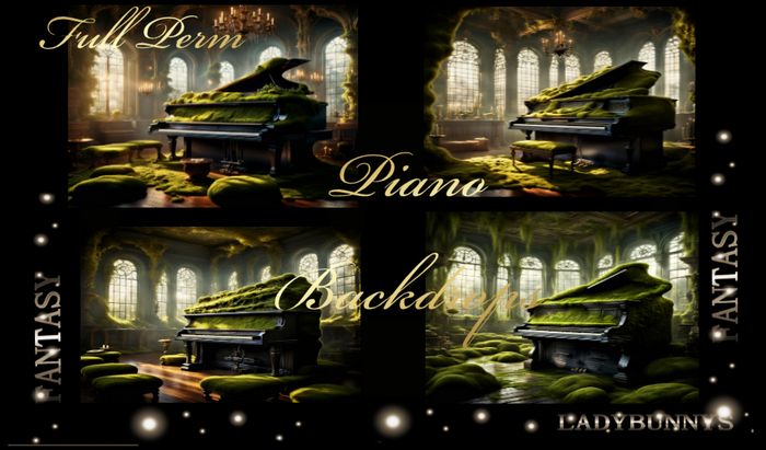 Fantasy Background Textures-Piano Backdrops Full Perm