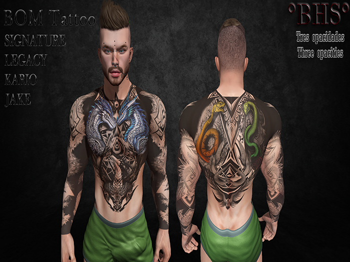 ::BHS:: Illuminati Male Tattoo 