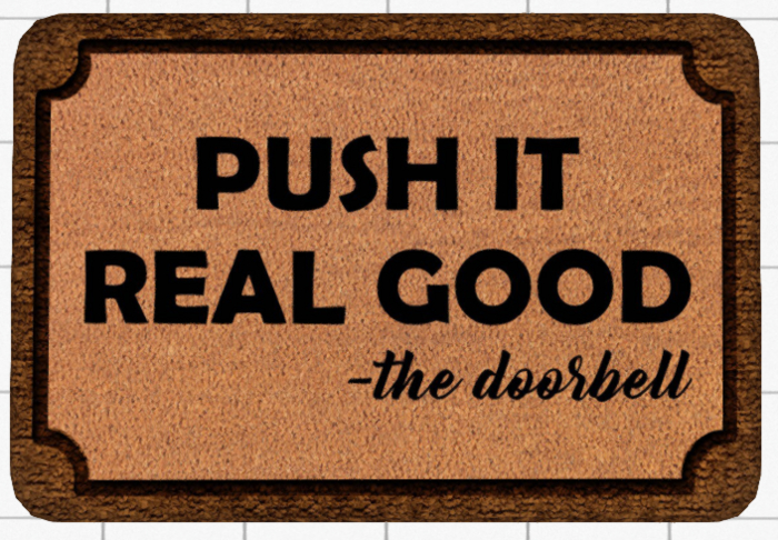 ~Confetti Time~ Welcome Mat Push It Real Good