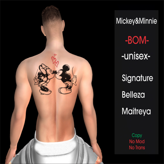Tattoo Mickey&Minnie  -BOM-