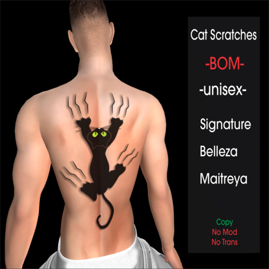 tattoo Cat Scratches  -BOM-