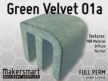 PBR Material: Velvet Green 01a