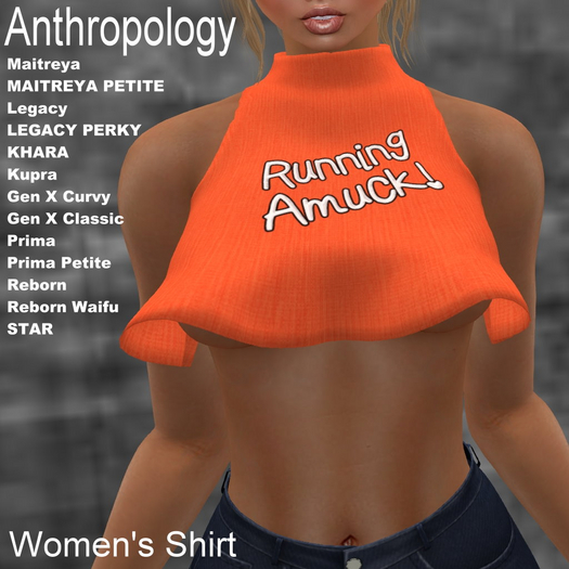Running Amuck! Women's Shirt (WBZ)