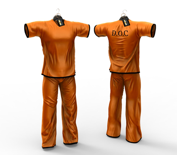 DOC Scrubs Inmate Prison Signature Gianni