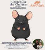 Aardvark : Chinchilla the Charmer - Black  