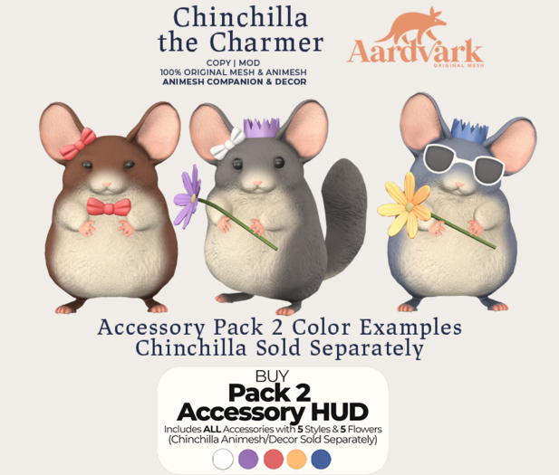 Aardvark : Chinchilla the Charmer - Pack 2 Accessory Hud 