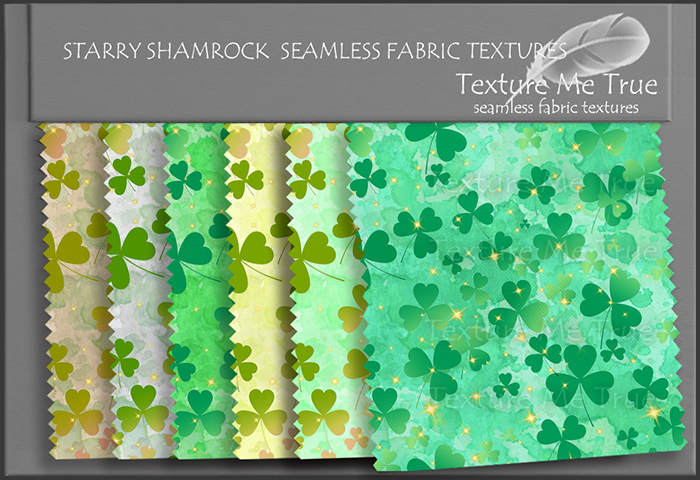 TMT Starry Shamrock seamless fabric textures