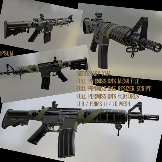 Full perm Mercenary rifle XM4 (FULL PERMS)