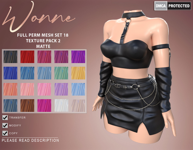 WONNE (18) Full Perm Mesh (Texture Pack 2)