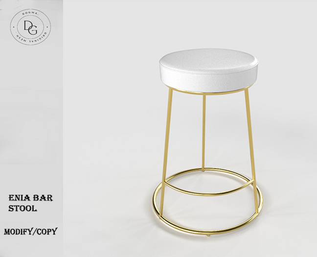 [Dogma] Enia Bar Stool White