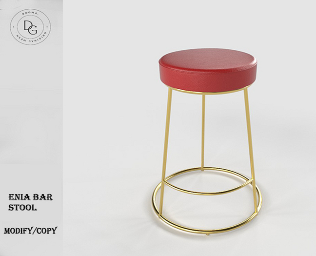 [Dogma] Enia Bar Stool Red