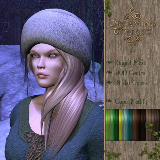 Dreaming Thicket - Snowdrop Hat/Hair - Earthlight
