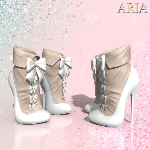 Beige White Adela Shoes Legacy