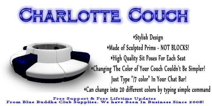 ** SALE ONLY 1 L ** Charlotte Couch * Any Color Scripted *