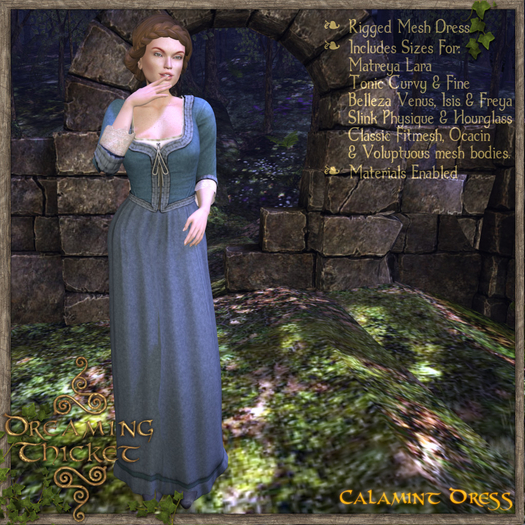 Dreaming Thicket - Calamint Dress - Bluebell