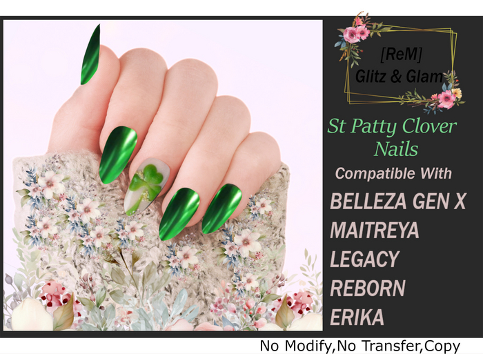 [ReM] St Patty Clover Nails 