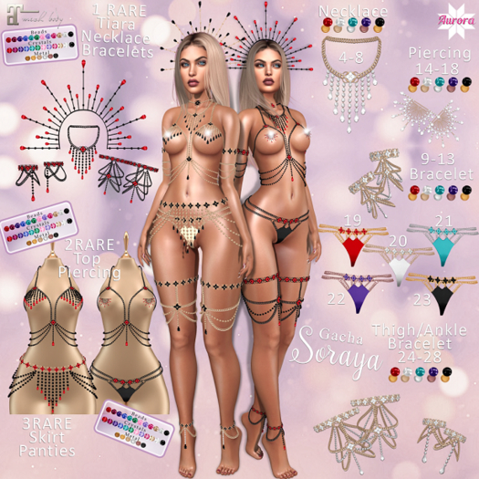 2. AURORA Soraya Top/Piercing RARE