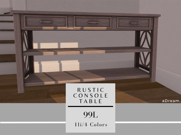 aDream. Rustic Console Table
