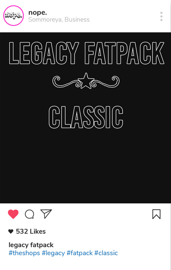 nope. meg - cute legacy fatpack [add & touch]